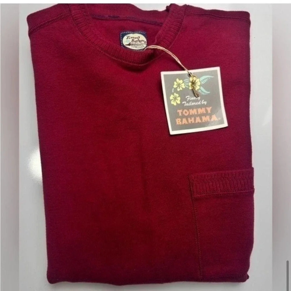 Tommy Bahama ruby crewneck sweater sz M nwt‎